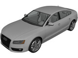 Audi A5 Sportback (2010) 3D Model preview
