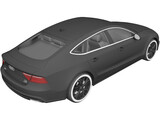Audi A7 Sportback (2015) 3D Model preview