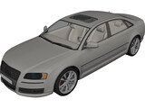 Audi A8 (2008) 3D Model preview