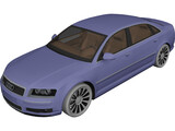 Audi A8 Long (2003) 3D Model preview