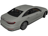 Audi A8 LWB (2018) 3D Model preview