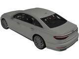 Audi A8 LWB (2018) 3D Model