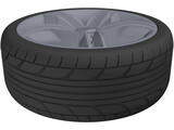 Audi Original Wheel 3D Model