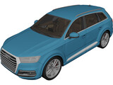 Audi Q7 (2017) 3D Model preview