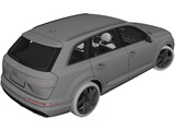 Audi Q7 (2019) 3D Model preview