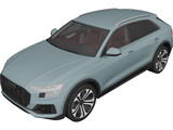 Audi Q8 (2019) 3D Model preview