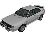 Audi Quattro A2 (1981) 3D Model preview