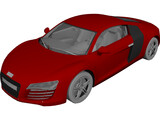 Audi R8 3D Model preview