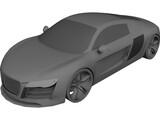 Audi R8 3D Model preview