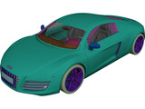 Audi R8 3D Model preview