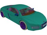Audi R8 3D Model