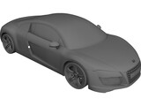 Audi R8 3D Model preview