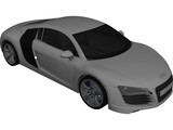 Audi R8 3D Model preview