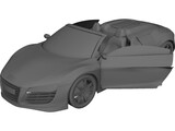 Audi R8 Spyder V10 3D Model preview