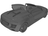 Audi R8 Spyder V10 3D Model
