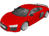 Audi R8 V10 Plus (2016) 3D Model preview