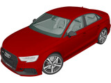 Audi RS3 Sedan (2017) 3D Model preview