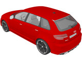 Audi RS3 Sportback (2012) 3D Model
