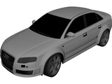 Audi RS4 3D Model preview