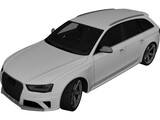 Audi RS4 Avant (2013) 3D Model preview