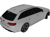 Audi RS4 Avant (2013) 3D Model