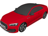 Audi RS5 Coupe (2018) 3D Model preview