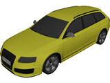 Audi RS6 Avant (2009) 3D Model preview