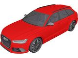 Audi RS6 Avant (2015) 3D Model preview