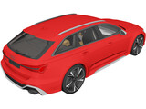 Audi RS6 Avant (2020) 3D Model preview