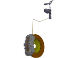Audi RS8 Brake Front Axle 3D Model