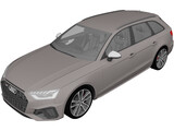 Audi S4 Avant (2020) 3D Model preview