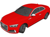 Audi S5 Coupe (2017) 3D Model preview