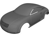 Audi TT Body 3D Model preview