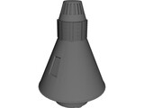 Aurora 7 Spaceship 3D Model preview