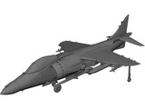 AV-8B Harrier II 3D Model preview