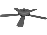 AZ Fan 3D Model preview