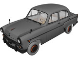 AZLK Moskvich 407 3D Model preview