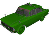AZLK Moskvitch 412 (1972) 3D Model preview