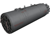 B-8V20A1 Rocket Pod 3D Model preview
