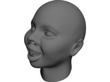 Baby Head 3D Model preview