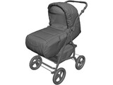 Baby Stroller 3D Model preview