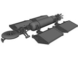 Babylon 5 Earth Alliance Freighter (Cargo) 3D Model preview
