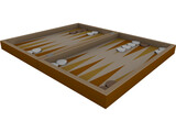 Backgammon Game 3D Model preview
