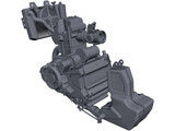 Bajaj Pulsar Engine 3D Model preview