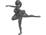 Ballerina 3D Model preview