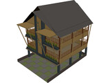 Bamboo Cafe 3D Model preview