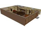 Bar Interior 3D Model preview