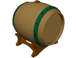 Barrel Beer 3D Model