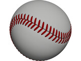 Baseball 3D Model preview