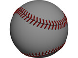 Baseball 3D Model preview